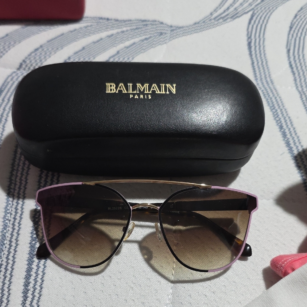 Balmain Lavender and Gold Sunglasses